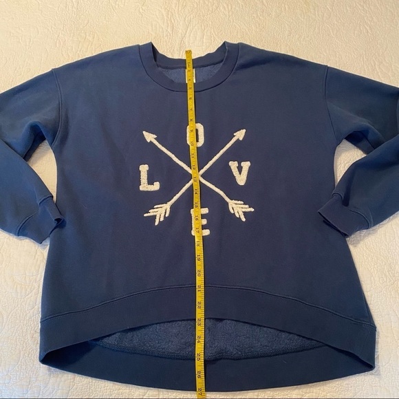 Green Tea Love and Arrows Blue Sweatshirt - S - Picture 8 of 9